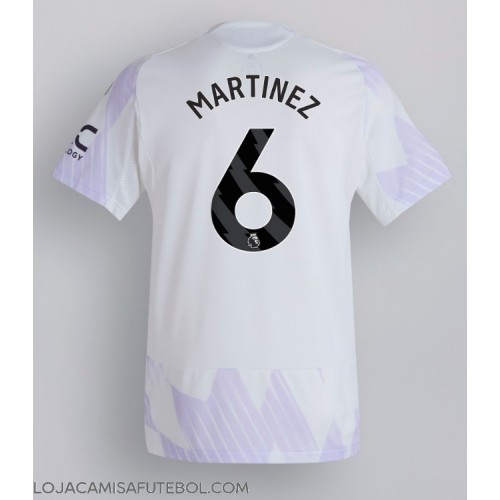 Camisa de Futebol Manchester United Lisandro Martinez #6 Equipamento Secundário 2025-26 Manga Curta